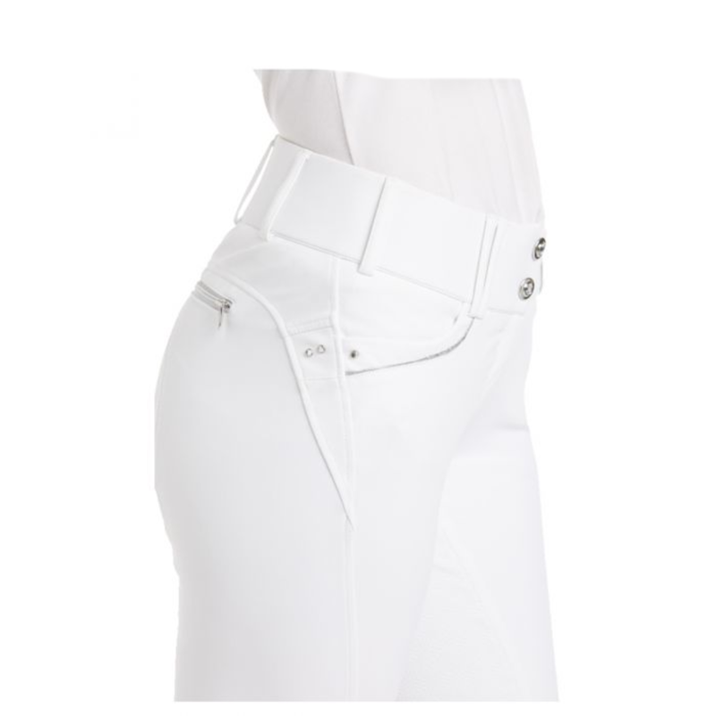 Ariat Womens Tri Factor X Grip FS Breeches - White-3